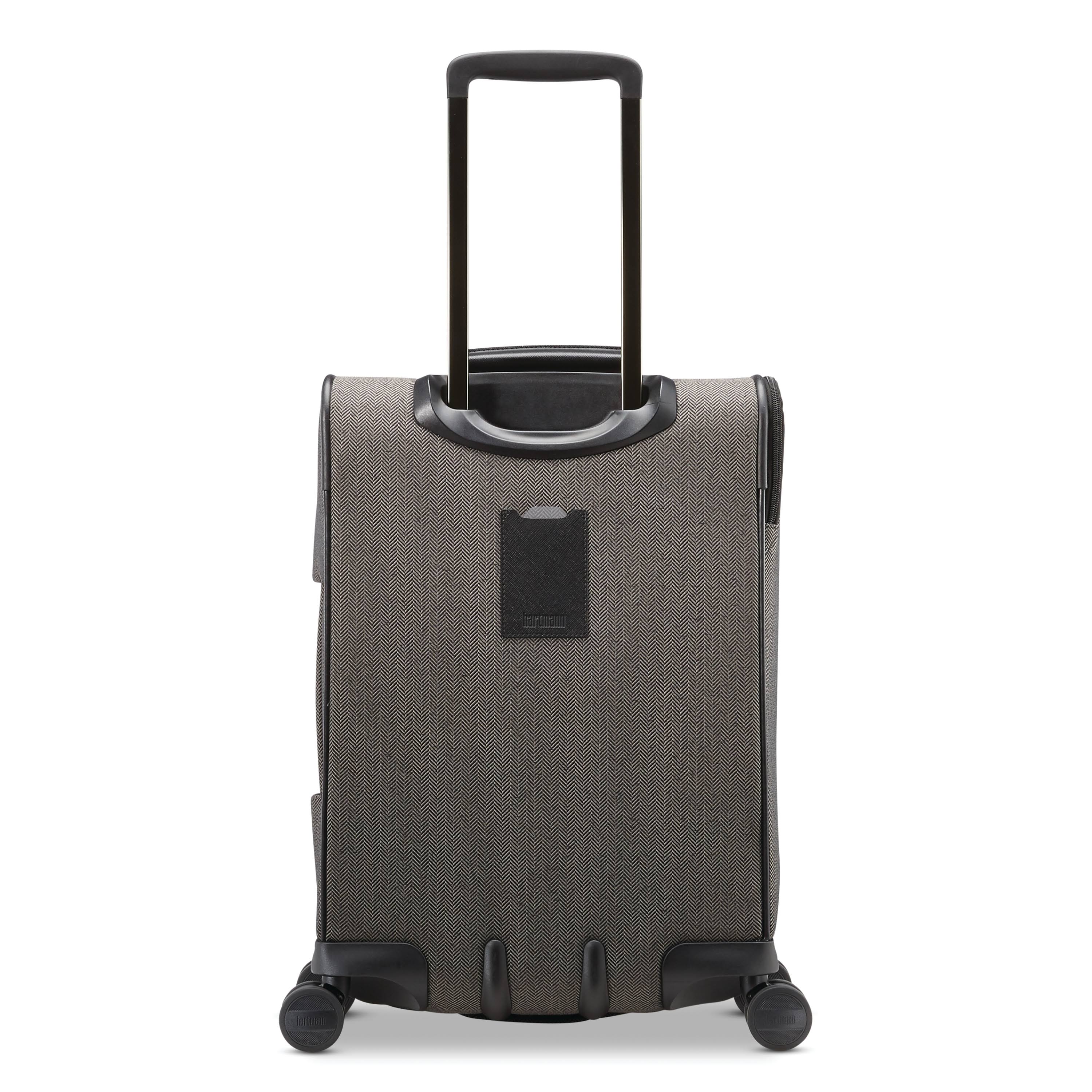 Hartmann Herringbone Deluxe Domestic Carry on Expandable Spinner - Black Herringbone