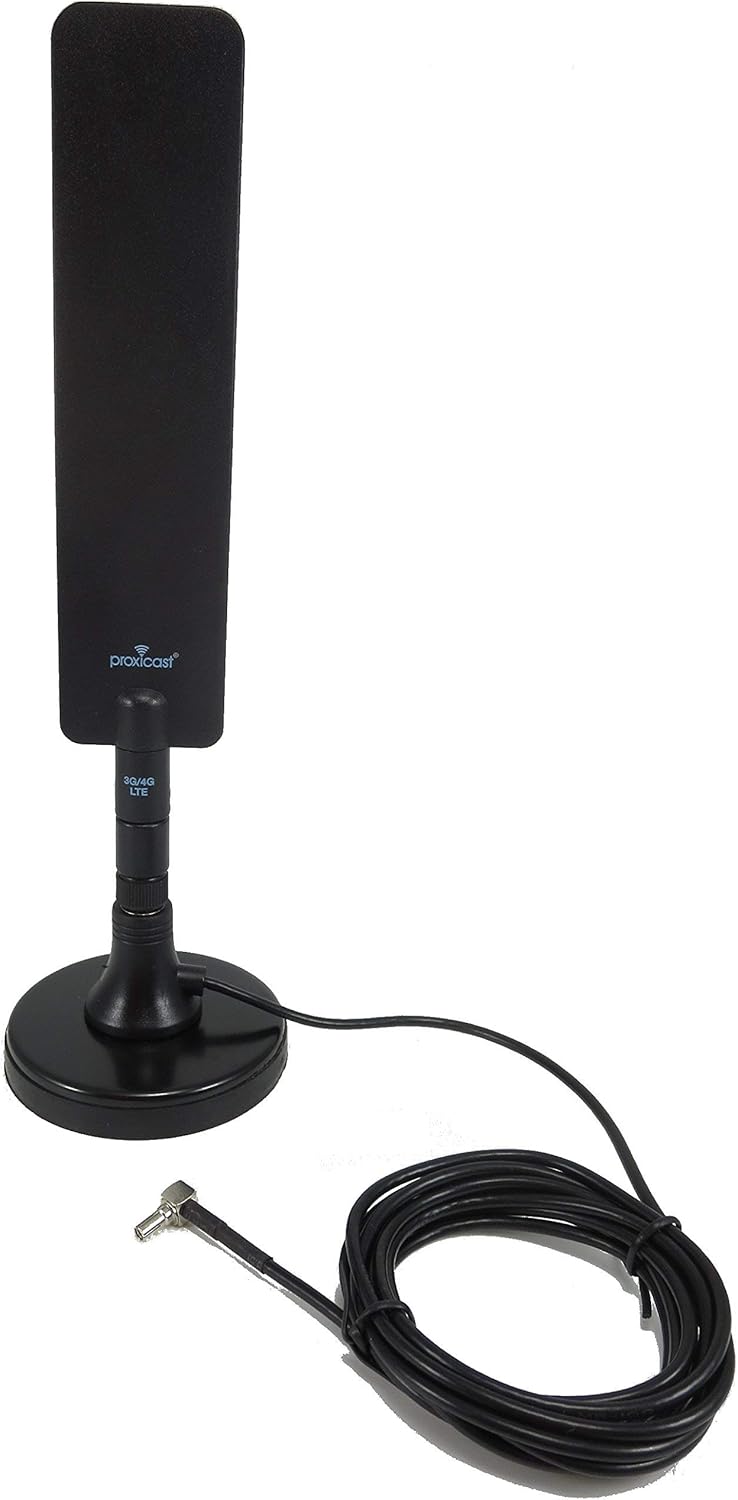 Proxicast 5 dBi External 4G / LTE Magnetic Antenna for AT&T Nighthawk M5 / MR5100, M1 / MR1100, Velocity 2, Verizon Jetpack 8800L & Others MiFi Hotspots w/ TS9 Connector - 2 Pack Pack of 2