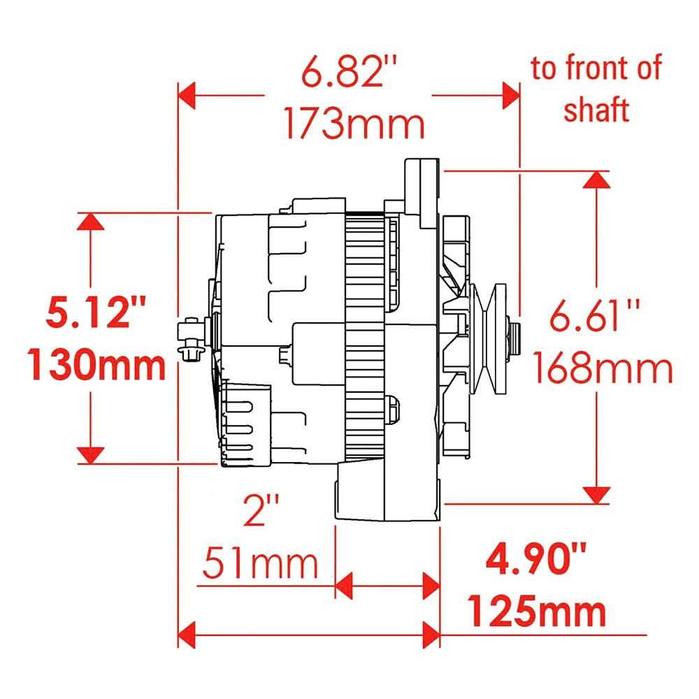 Powermaster 8012 Racing Alternator