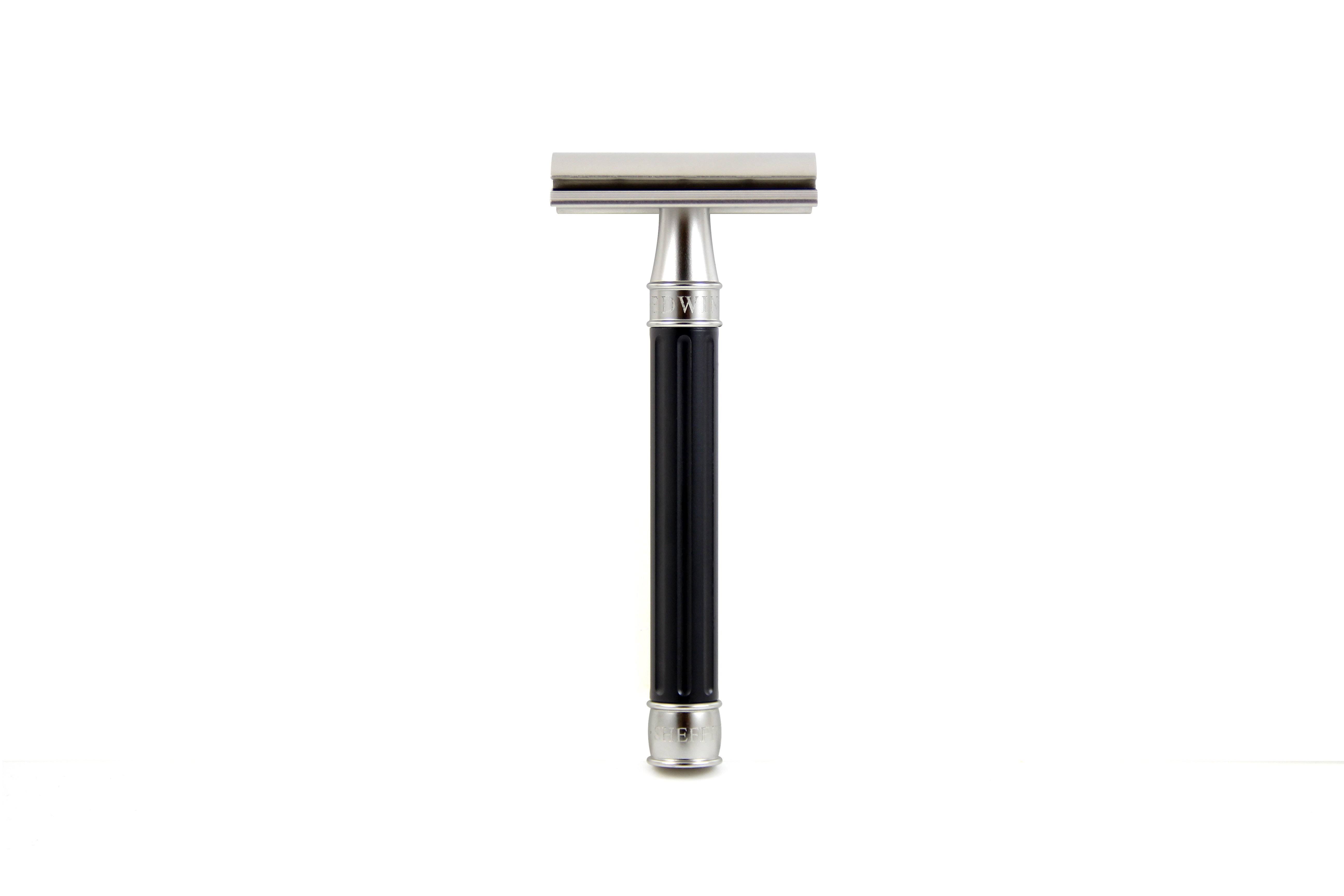 Edwin Jagger 3ONE6 Stainless Steel Black De Safety Razor