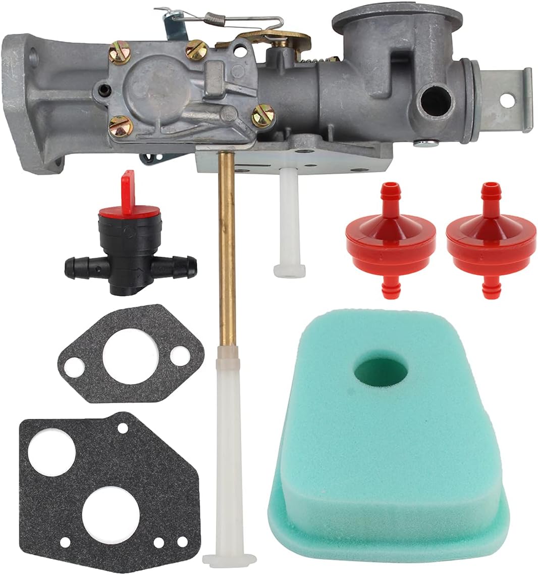AUTOKAY Compatible for Carburetor for Briggs & Stratton 299437 Carburetor Replaces 297599 with Fuel Filter