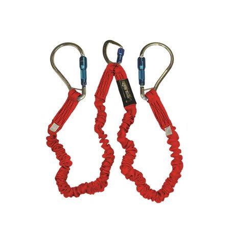 Elk River 35716 1.5 in. x 6 ft. Flex-NoPac ea Lanyard TL Al Captive Eye Carabiner LG Al Carabiner