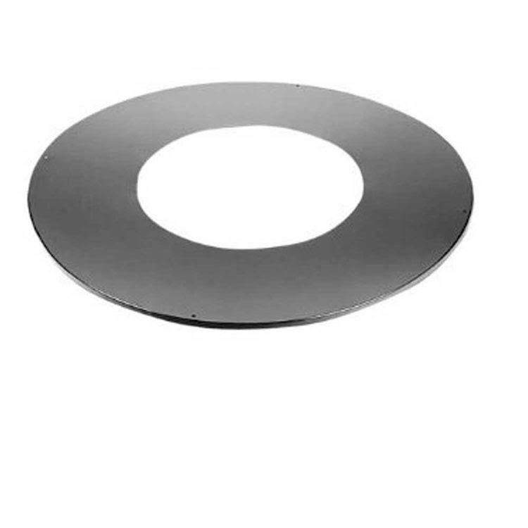 5x22 Dura Vent DuraTech Round Ceiling Support Trim Collar, Black 5DT-TCR