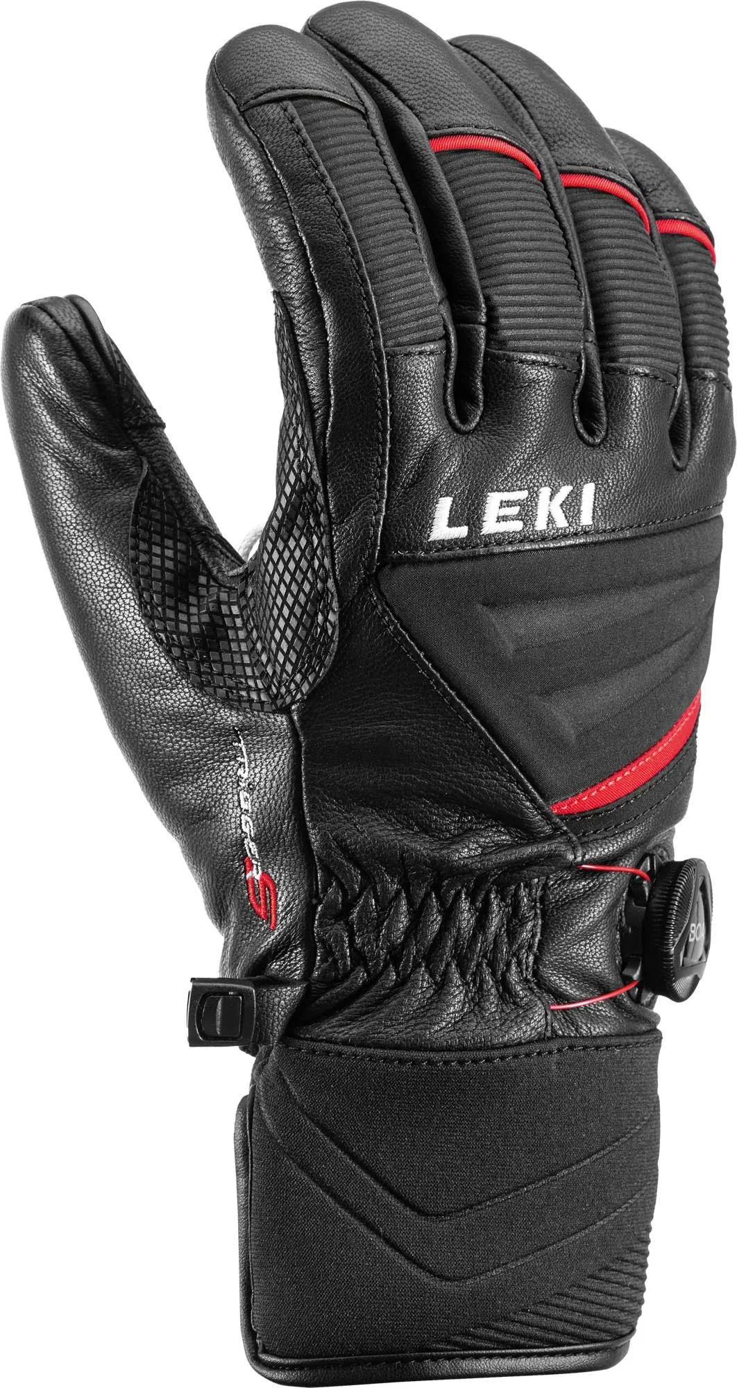 Leki Griffin Tune S Boa Glove Black/Red, 10