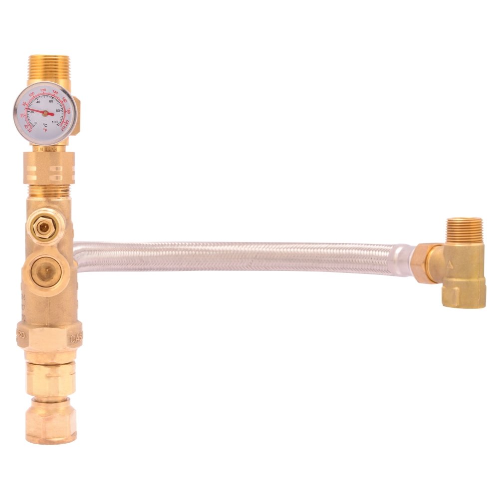 Cash Acme Water Heater Tank Booster Pro, Thermostatic Mixing Valve 3/4