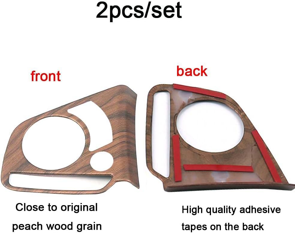 for Honda CRV CR-V 2017 2018 2019 2020 2021 Peach Wood Grain Steering Wheel Cover Trims Control Button Switch Stickers Car Interior Accessories Decoration