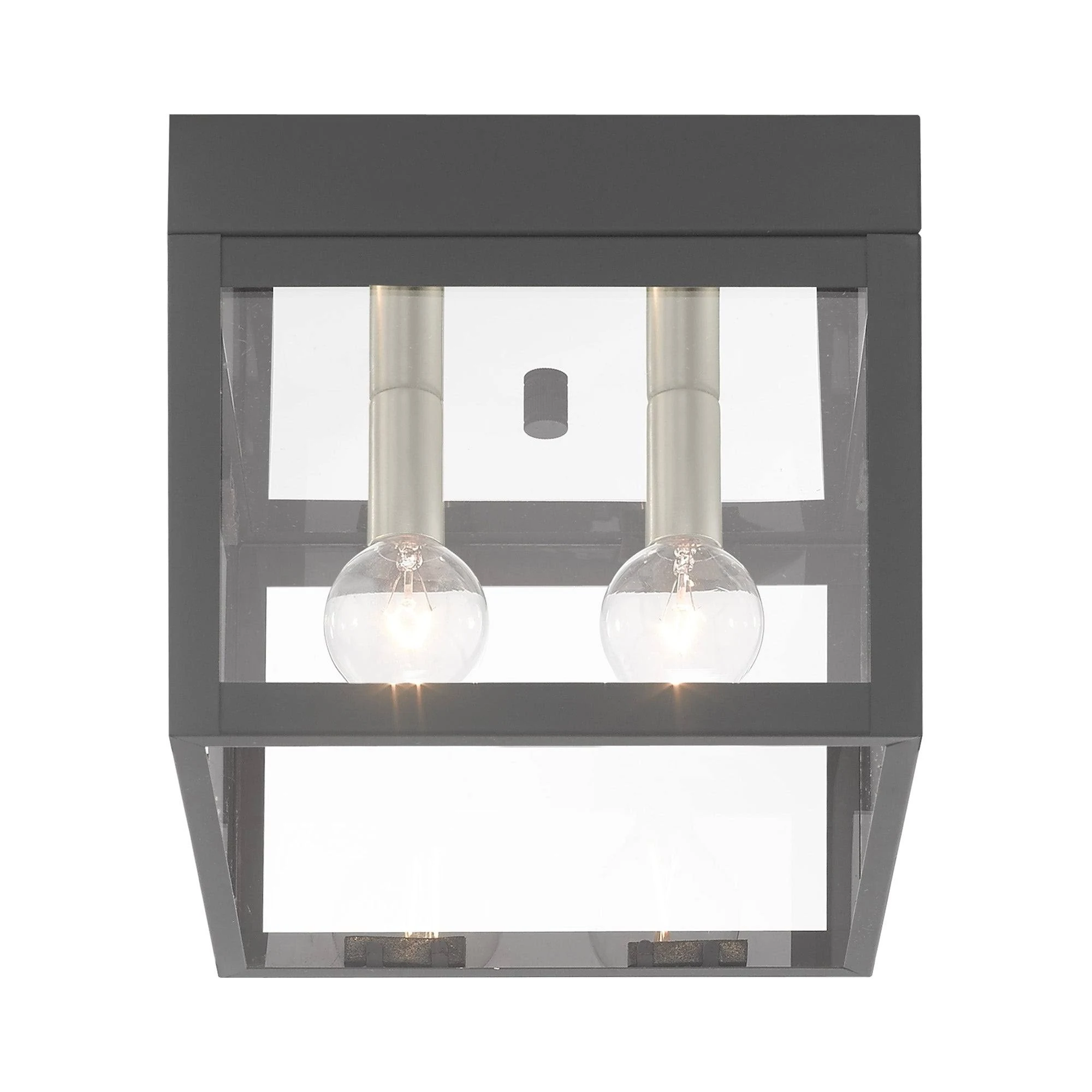Livex Lighting Nyack Outdoor Ceiling Mount Scandinavian Gray 2 Light 20588-76