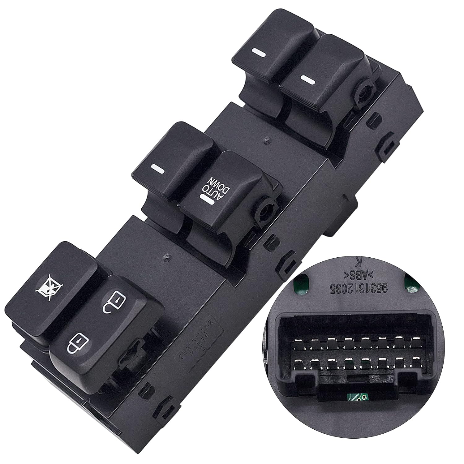 V VELAMEIS Power Window Master Switch 35750-SZA-A31 for Honda Accord EX EXL 2.4L 3.5L 2008-2012 Pack of 2