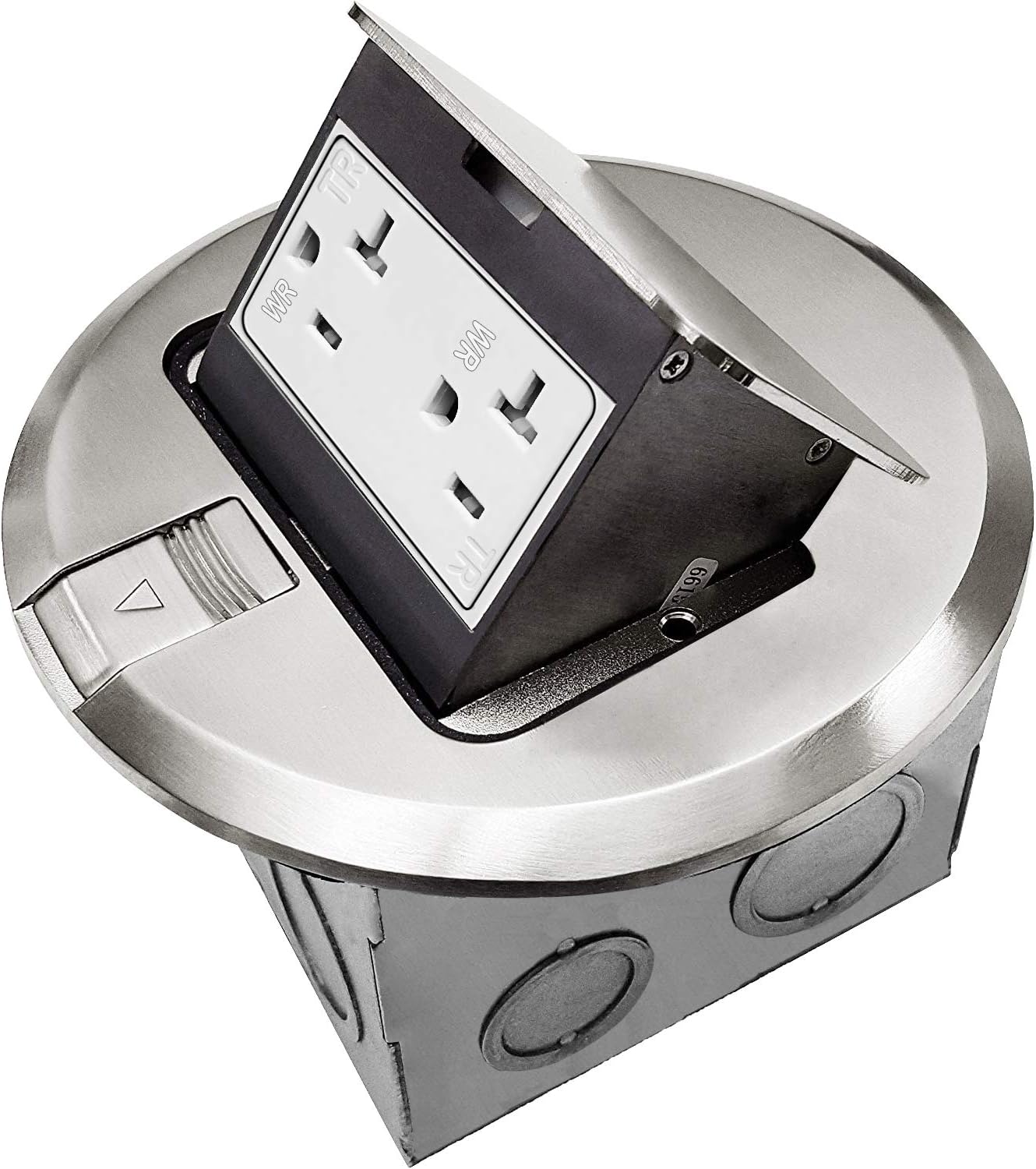 ENERLITES Round Pop-Up Floor Box Kit, 6