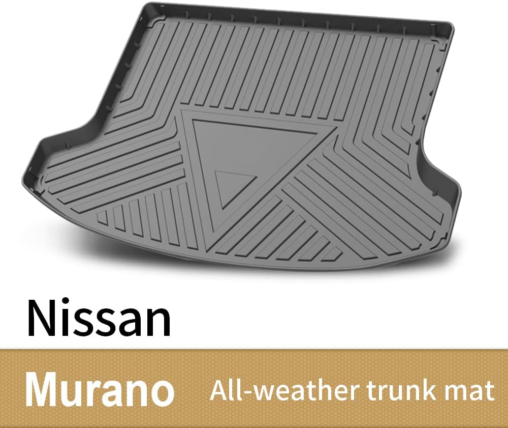 AOMSAZTO Trunk Cargo Liner Mat Tray for Nissan Murano 2015-2021 Heavy Duty Waterproof Custom Fit - All Seasons Odorless (Black)