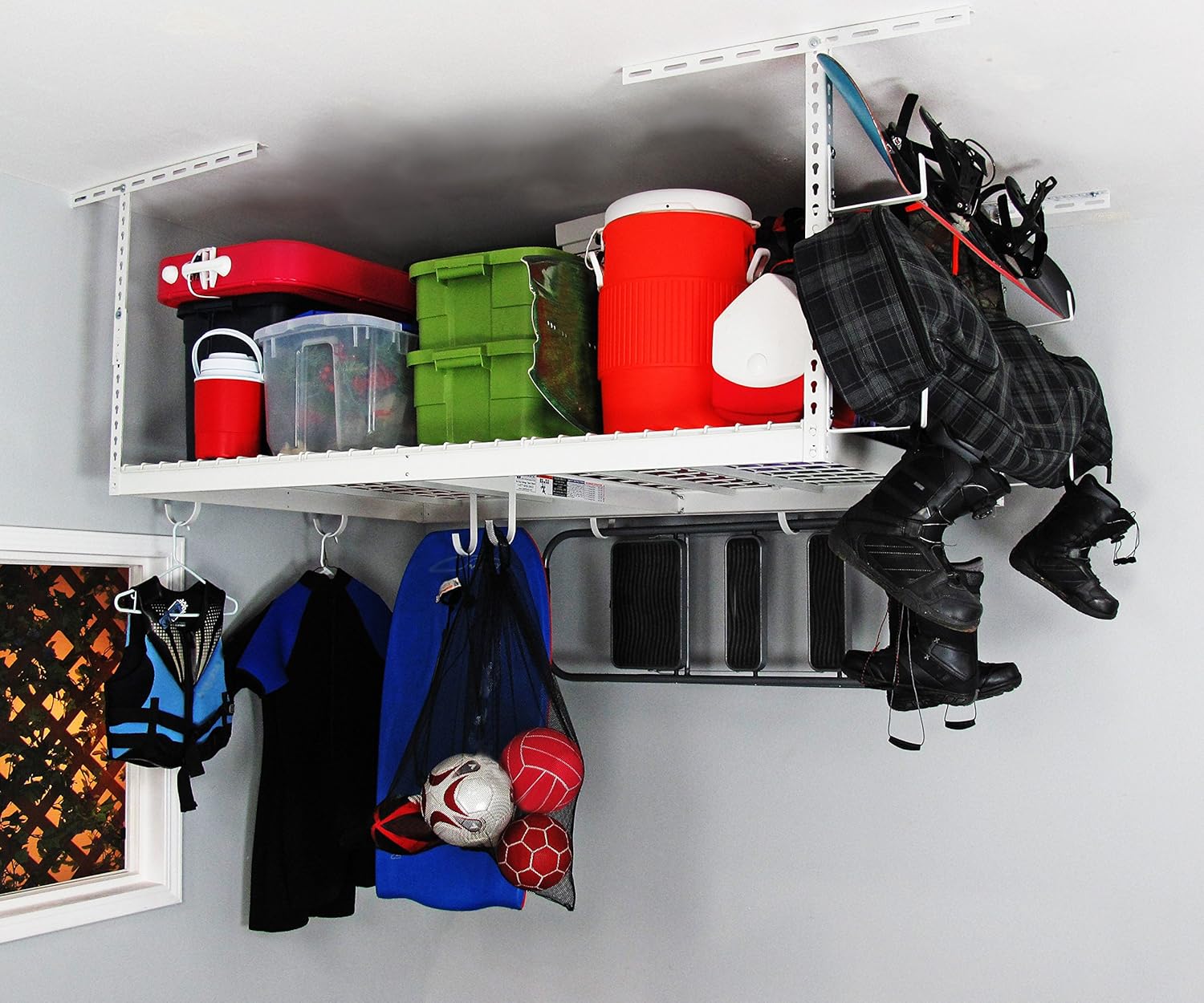 SafeRacks - 4x6 Overhead Garage Storage Rack Combo (24