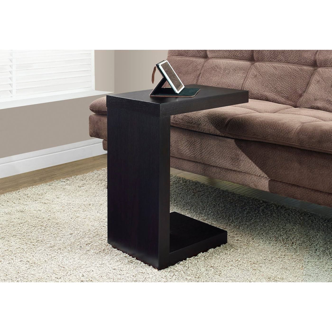 Monarch 2486 Cappuccino Modern Design Accent Table - Wood - Brown