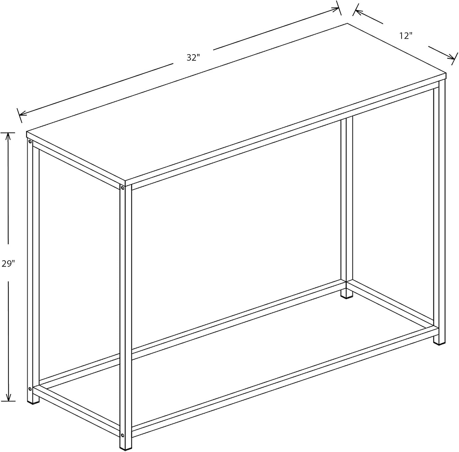 Safdie Console Table-Dark Taupe/Black Metal -