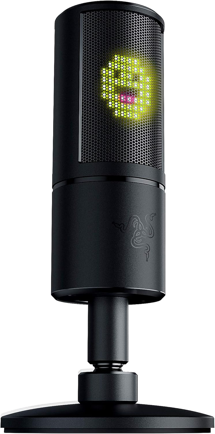 Razer Seiren Emote -Microphone Compact Streamer -Supercardioid Recording Pattern