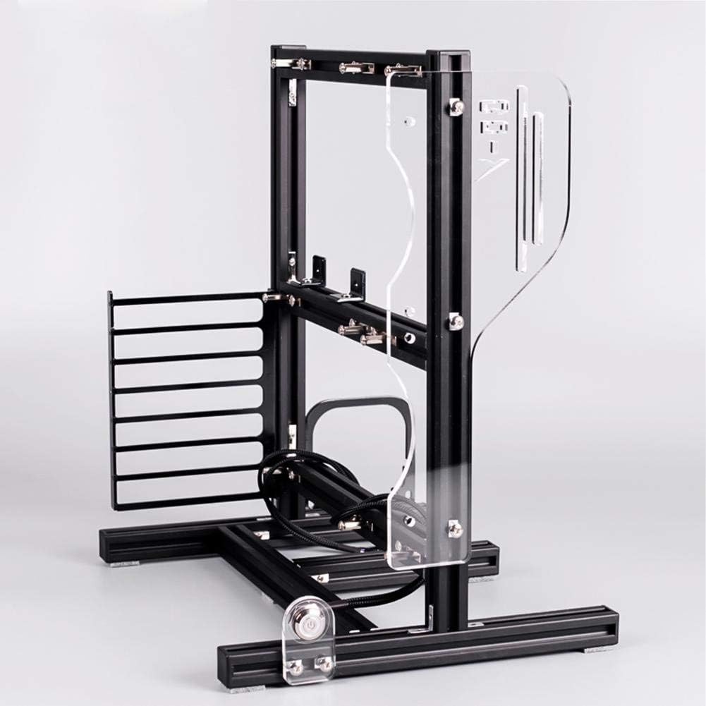 Plyisty Chassis Rack, 20x20 Open Chassis, for ITX Motherboard DIY ATX, M-ATX Chassis Rack(Black)