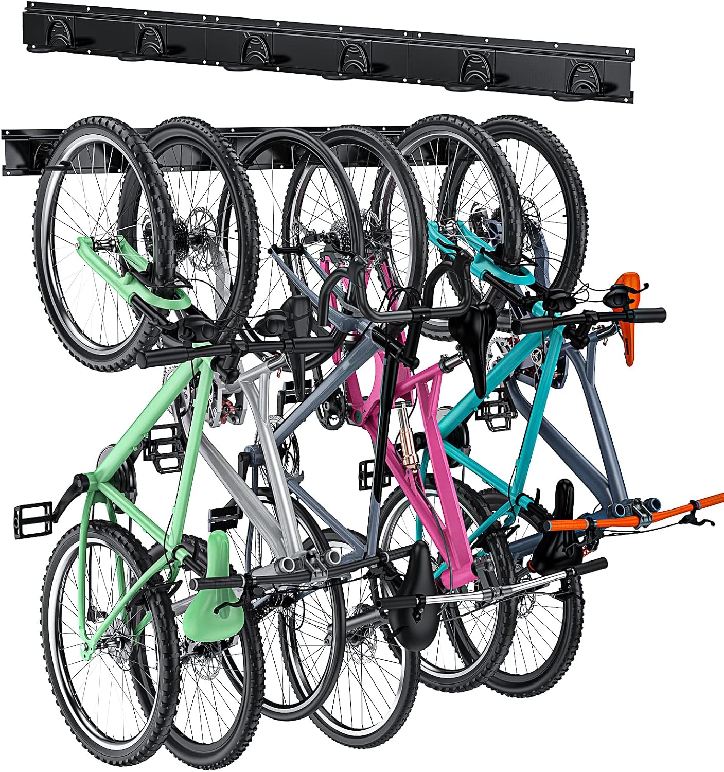 Heavy Duty Garage Bike Storage Rack Wall,Cycling Hanger Bike Wall Mount,Bicycle Storage Rack For Garage Bikes Organizer Space Saving