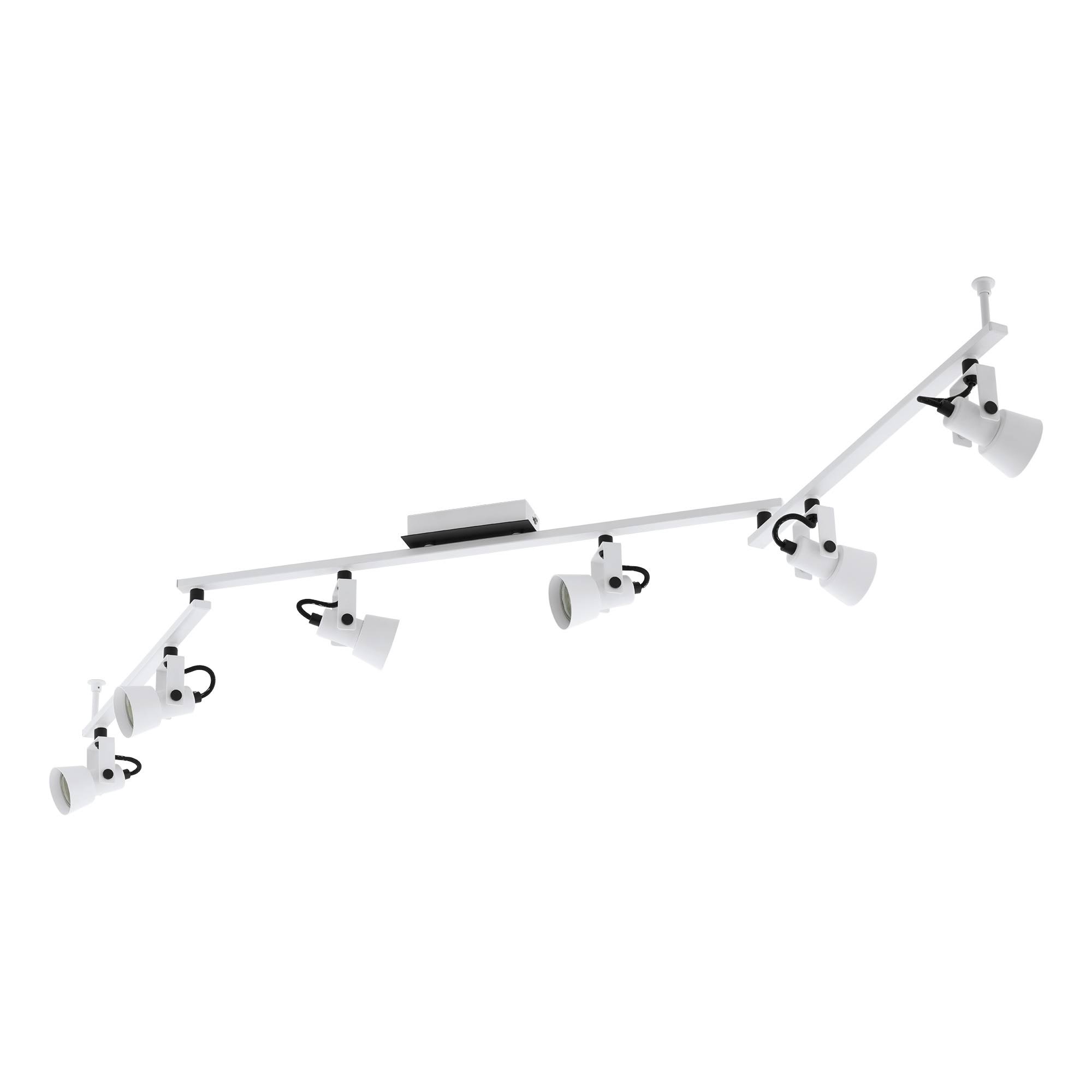 Eglo Trillo 6-Light Track Light in White/Black 97375A