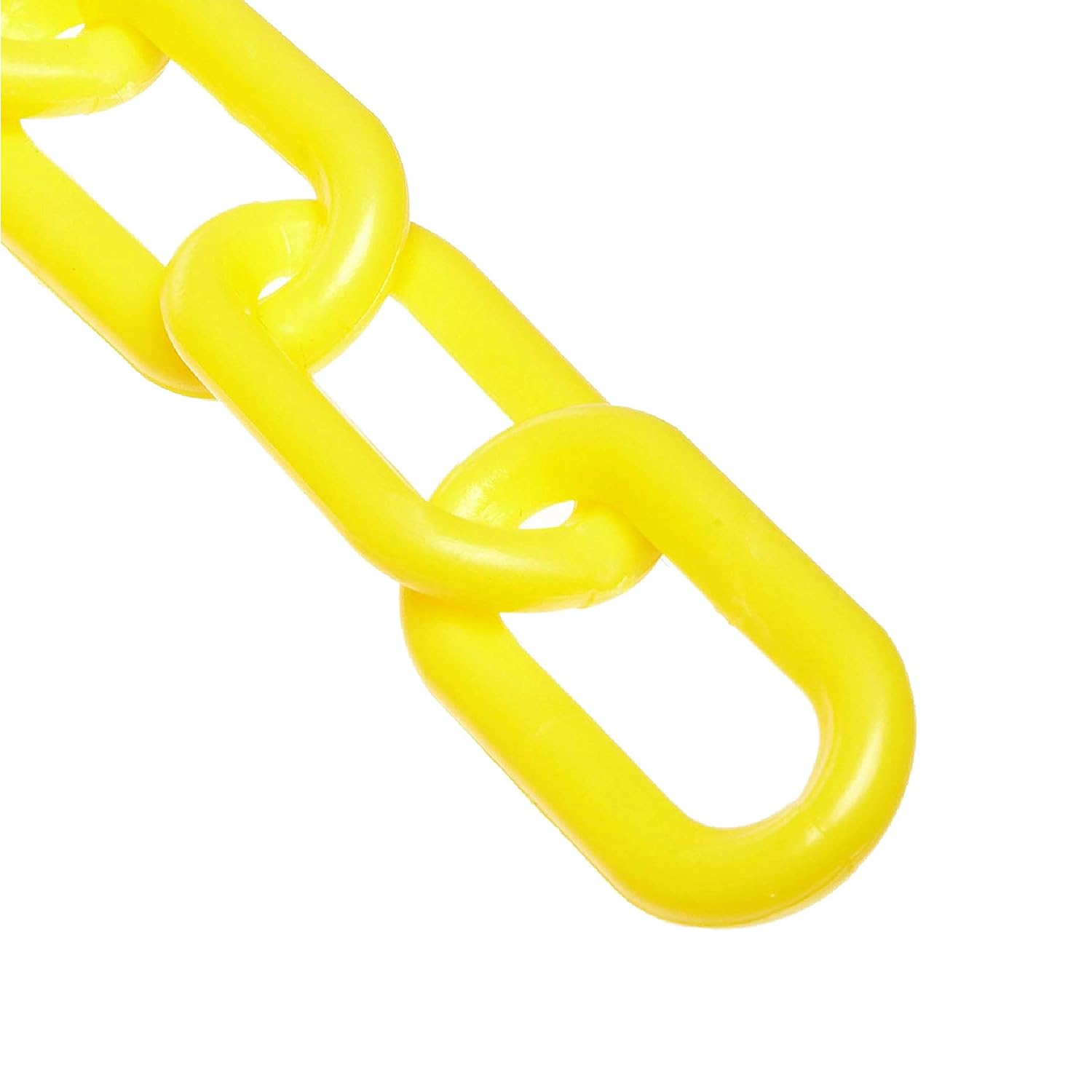 Mr. Chain Heavy Duty Plastic Barrier Chain, Yellow, 2-Inch Link Diameter, 100-Foot Length (51002-100) Pack of 2