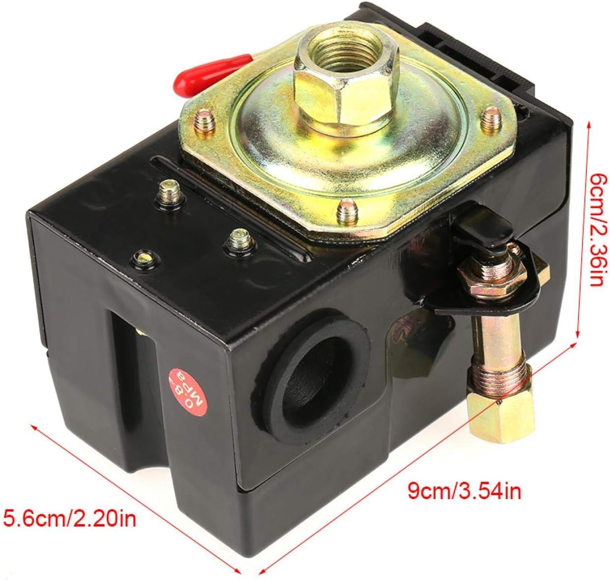 Air Compressor Pressure Switch,95-125 Psi 240V 26A Pressure Switch For Air Compressor 240v Compressor Control Pressure Switch Air Universal Pressure Control Pack of 2