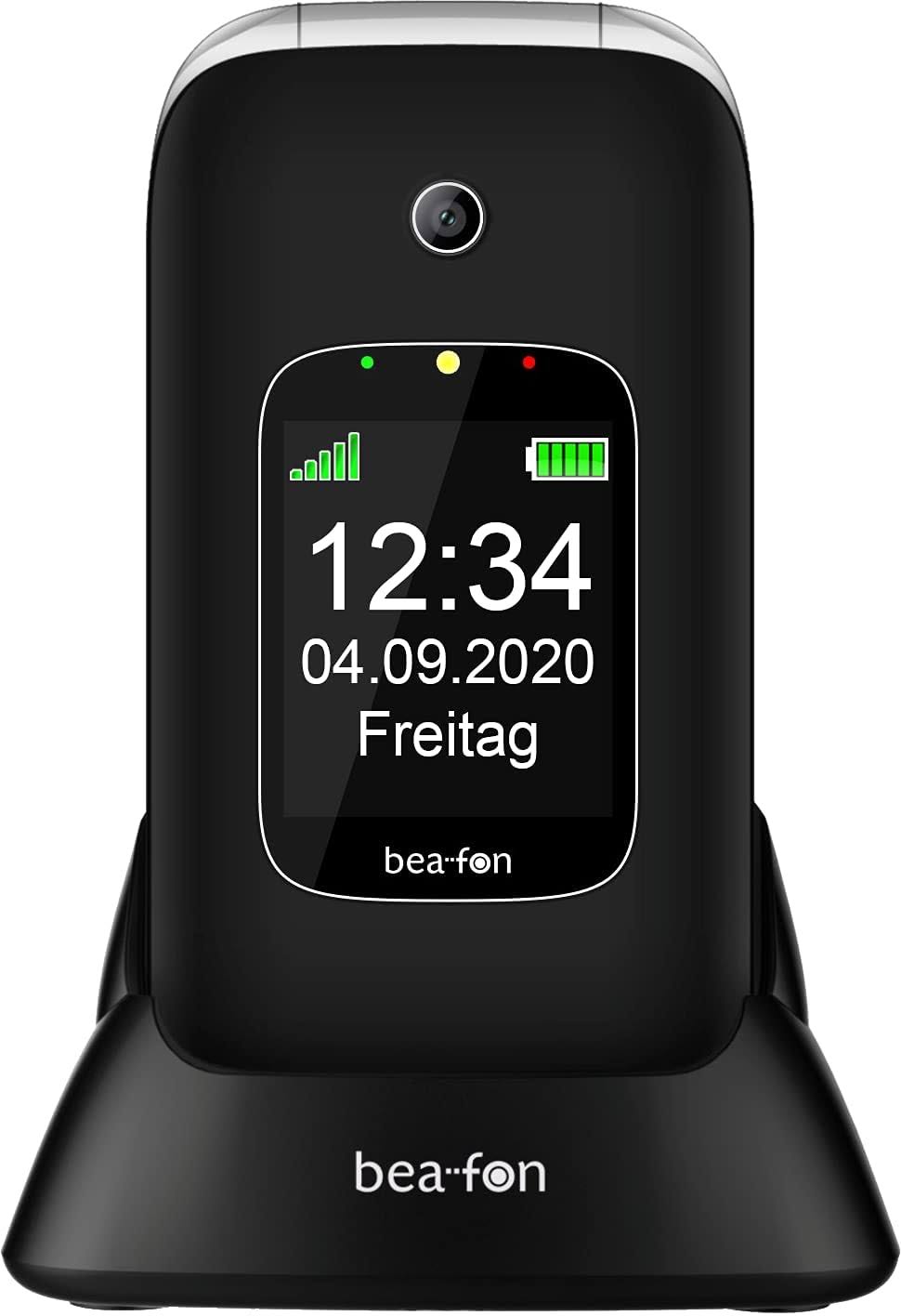 Beafon SL590 Flip Mobile Phone with Bluetooth Hands Function Black