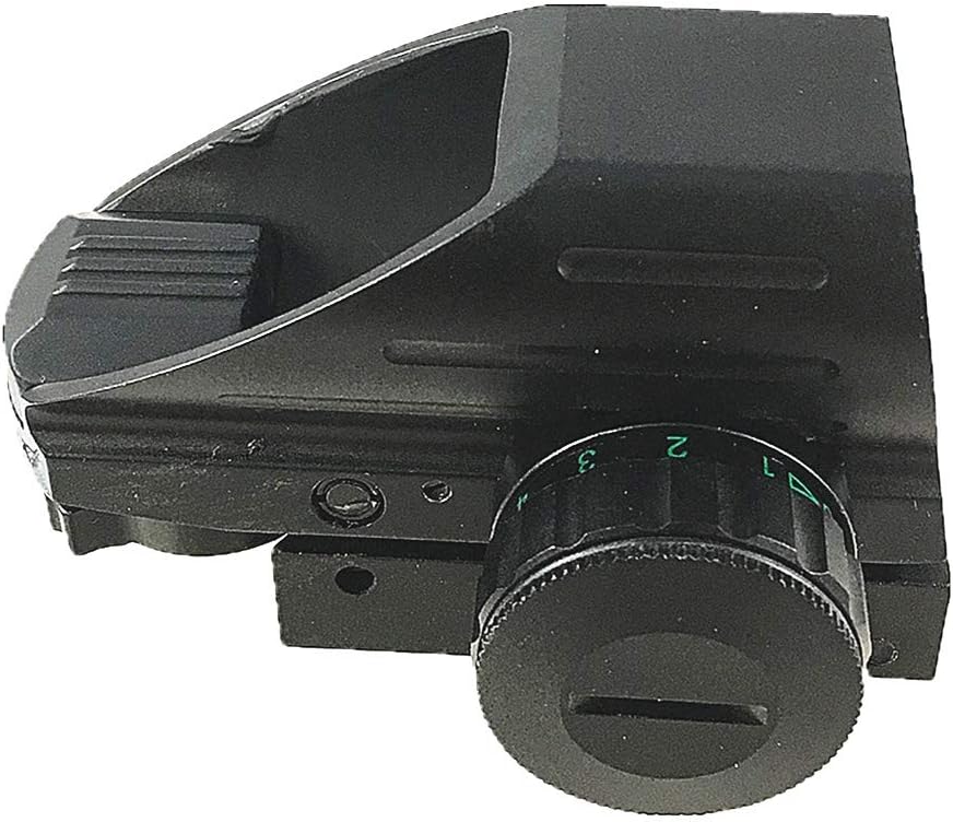 DB TAC INC Black Color Holographic Reflex Both Red and Green & 4 Reticals for Picatinny/Weaver Pack of 2