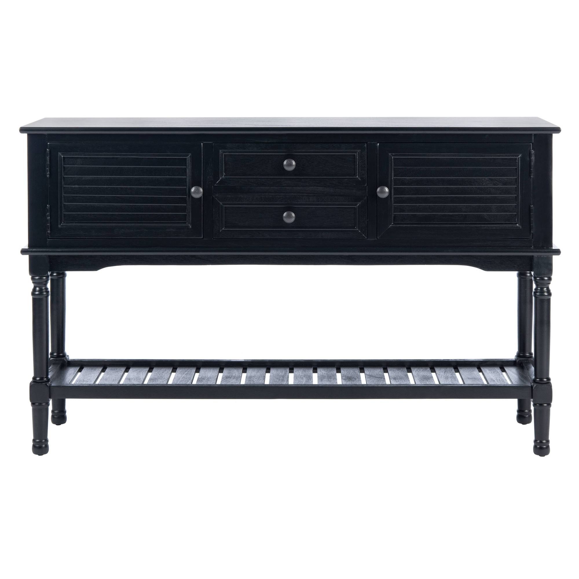 Safavieh Tate 2Drw 2 Door Console Table-Black