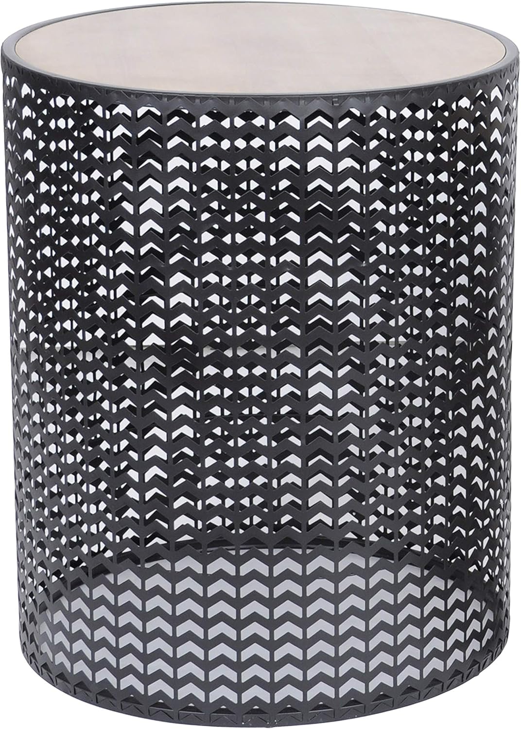 Decor Therapy FR11212 Outdoor Accent Table, 19 inch high, Gold