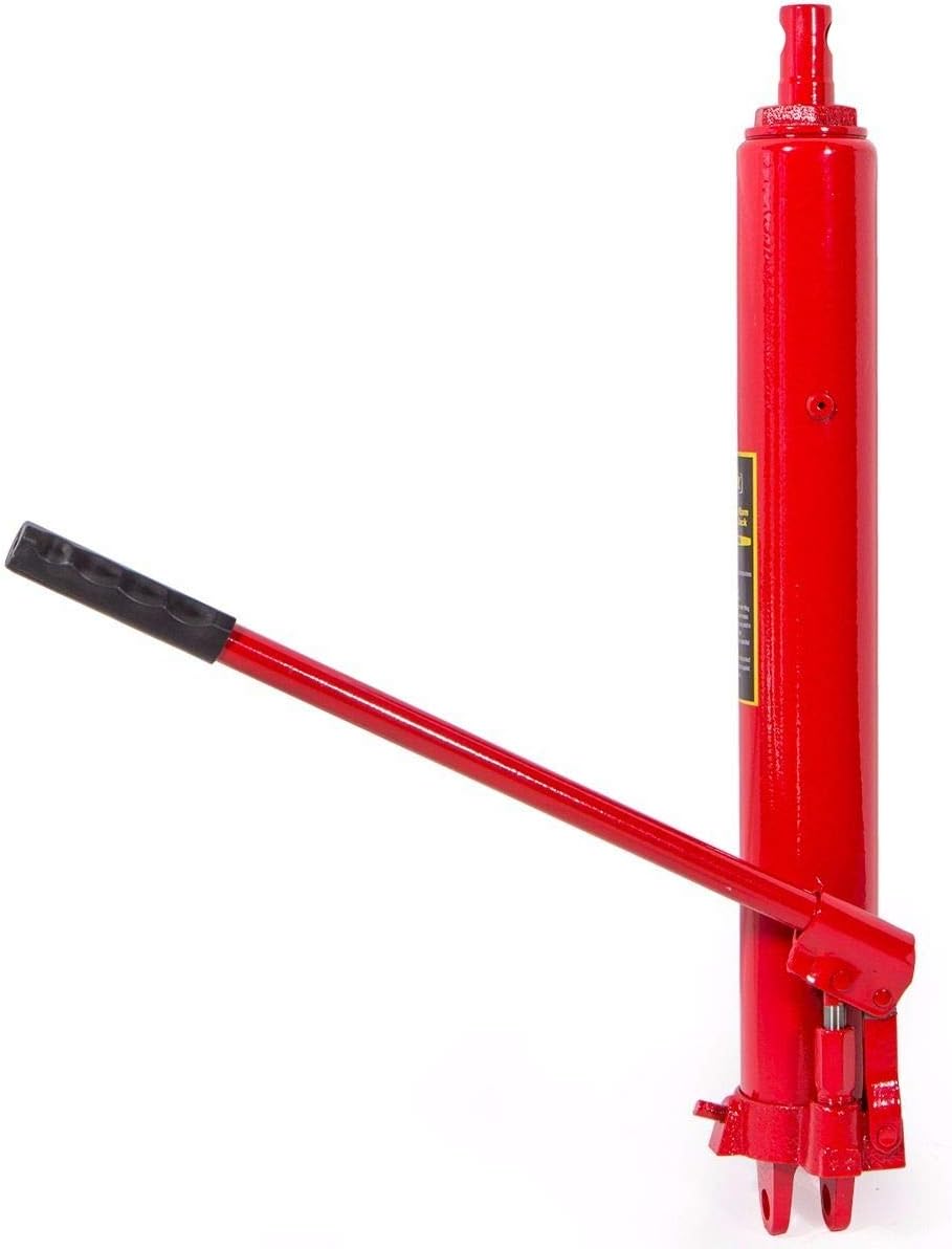 XtremepowerUS 8 Ton Capacity Long Hydraulic Ram Jack Engine Lift Hoist Manual Cherry Picker w/Handle Pack of 2
