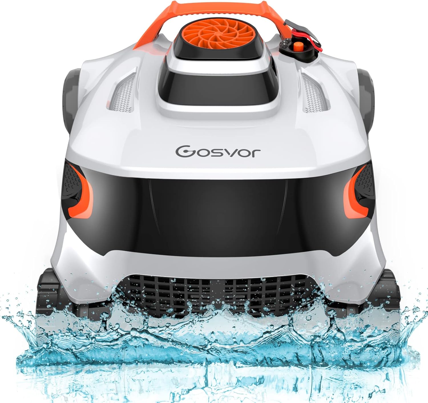 [2022 New] Gosvor Cordless Robotic Pool Cleaner, 90W Strong Suction Pool Vacuum with Dual Motors, 120 Mins Running, 1291 Sq.Ft Cleaning Area, Wall Climbing Pool Cleaners for Inground /Above-Ground