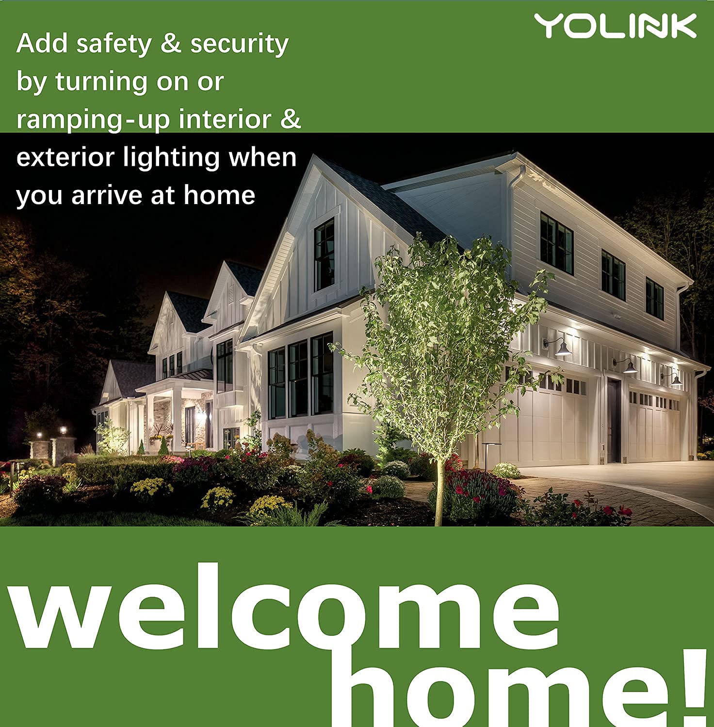 Smart Plugs, YoLink 1/4 Mile World's Longest Range Smart Plug Compatible with Alexa, IFTTT 10A Smart Home Plug Mini Outlet, Remote Control Home Appliances from Anywhere, 4 Packs, YoLink Hub Included