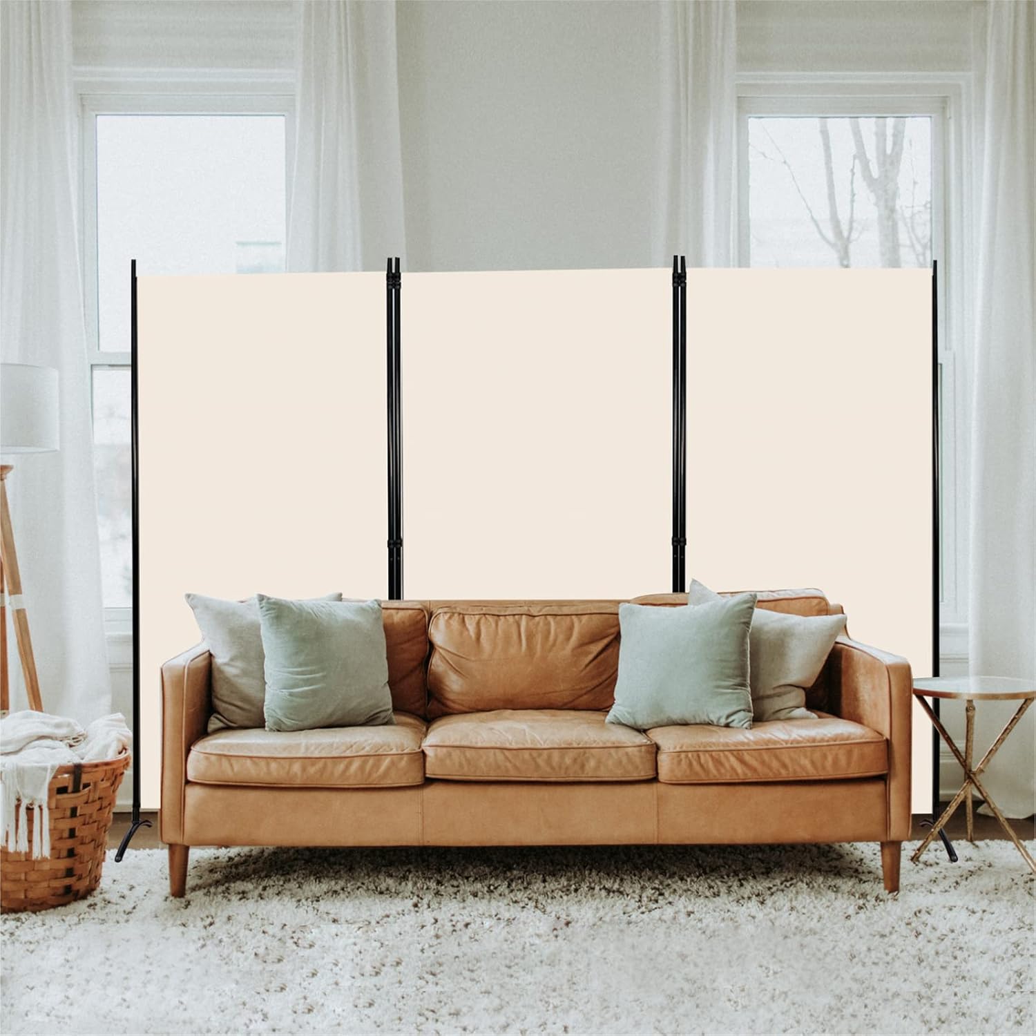 Partition Room Dividers 3 Panel Folding Privacy Screens 6 Ft Portable Office Walls Dividers for Room Separator 102