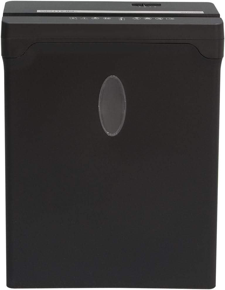 Sentinel Shredders 12-Sheet High Security Cross-Cut Paper/Credit Card Shredder with 3.3 Gallon Waste Basket (FX122B) Pack of 2