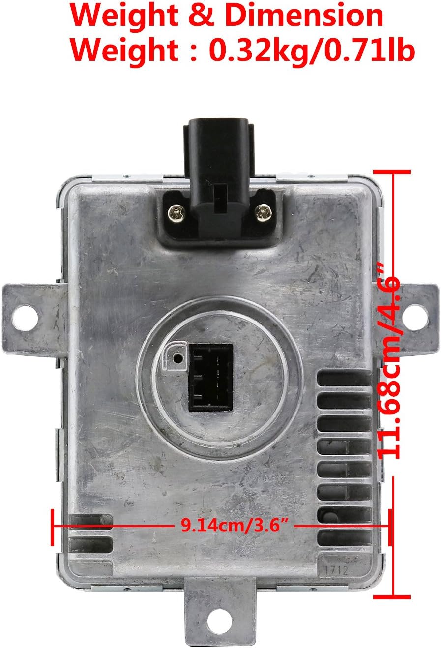 Xenon Headlight Ballast Control Unit Module with Fast Startup Safe Stability for 2002-2005 Acura TL 2004-2005 Acura TSX 2004-2006 Mazda 3 Replace W3T10471 X6T02981