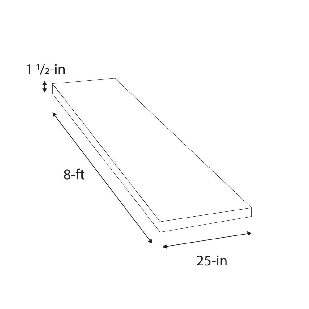 Sparrow Peak 8-ft Spice Stained Straight Butcher Block Acacia Kitchen Countertop in Brown | 1525FJACSPC-96
