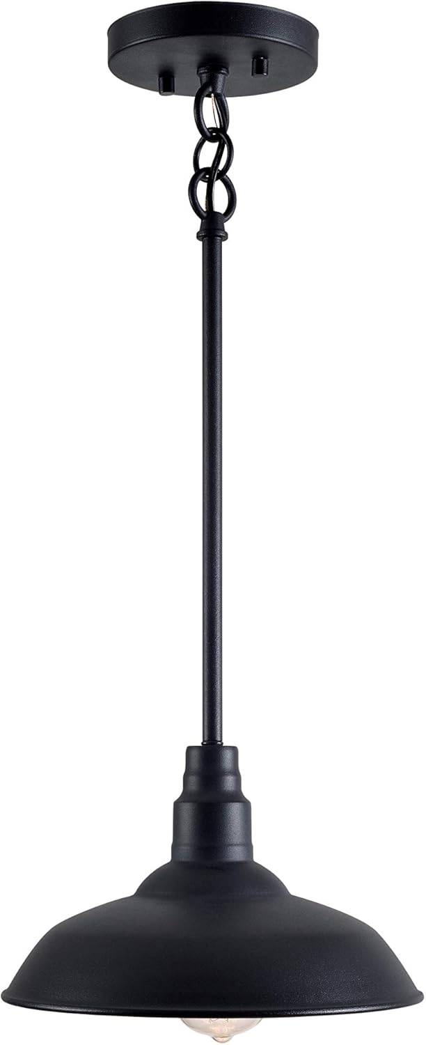 Kenroy Home Rustic Pendant Light, Black Finish