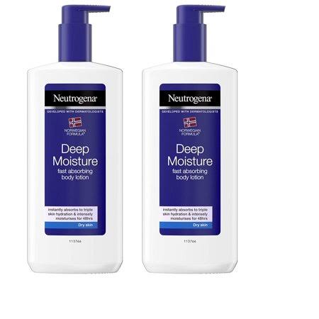 Neutrogena Norwegian Formula Deep Moisturiser Body Lotion - Dry Skin (400ml) - 2 Pack
