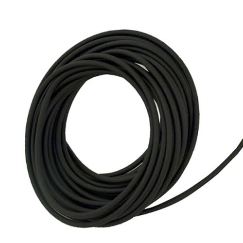 Super-Soft Black Opaque Latex Rubber Tubing for Air and Water - Inner Diameter 1/2 inch - Outer Diameter 7/8 inch - 10 ft