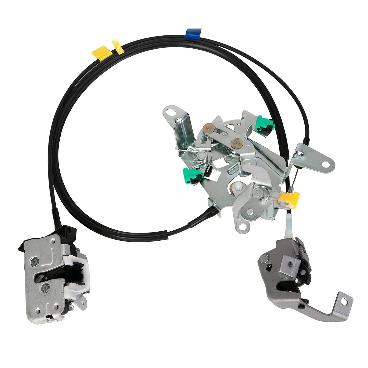 FAKAFY 6C3Z-28264A01-A Rear Left Driver Side Door Lock Latch & Cable Assembly Compatible with Ford F250 F350 F450 F550 Super Duty 1999 2000 2001 2002 2003 2004 2005 2006 2007 Upper and Lower Latches Pack of 2