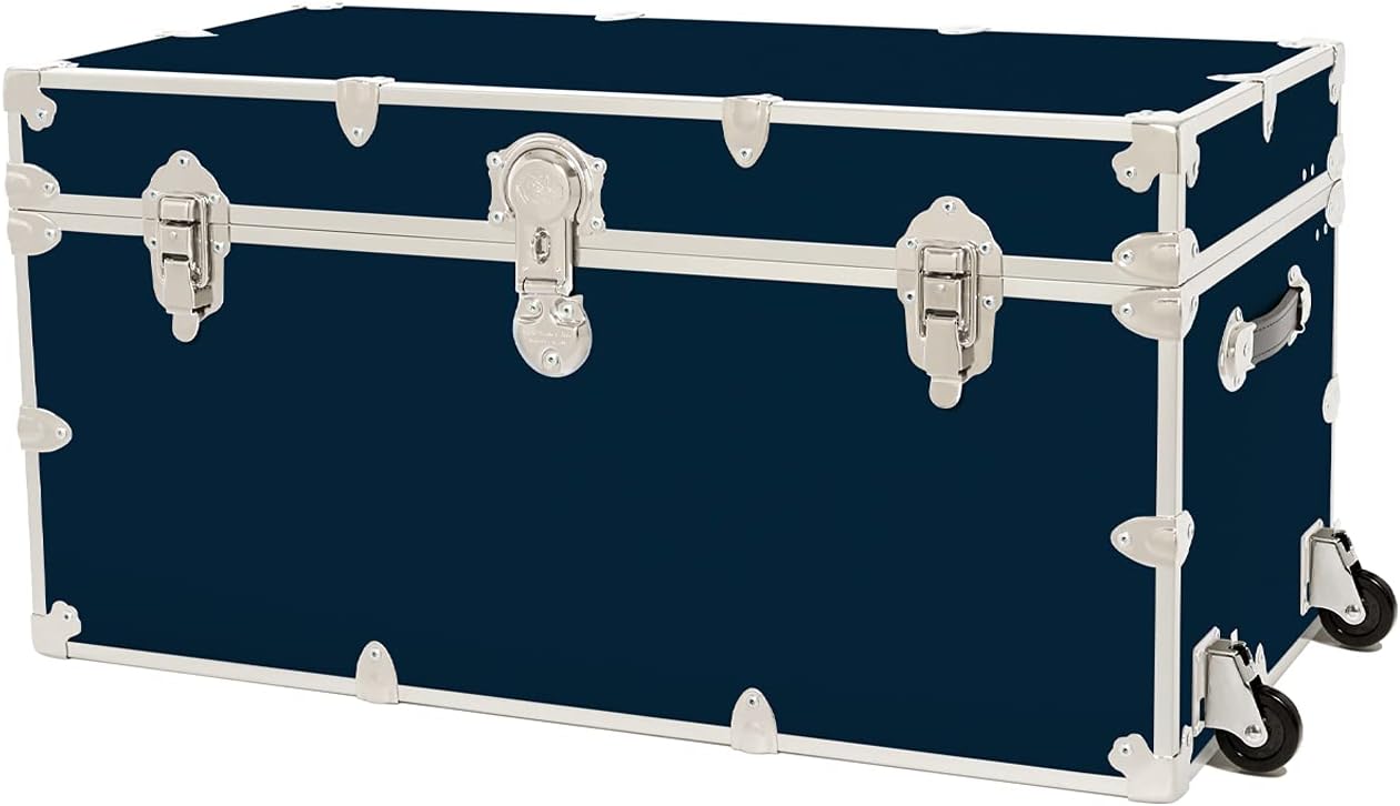 Rhino Trunk & Case Dorm Armor Trunk with Removable Wheels, College, Home & Office Storage 35