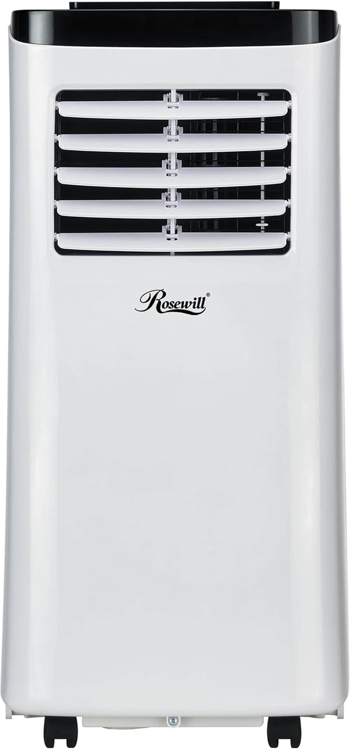 Rosewill Portable Air Conditioner 7000 BTU, AC Fan & Dehumidifier 3-in-1 Cool/Fan/Dehumidify w/Remote Control, Quiet Energy Efficient Self Evaporation AC Unit for Single Room Use, RHPA-18001