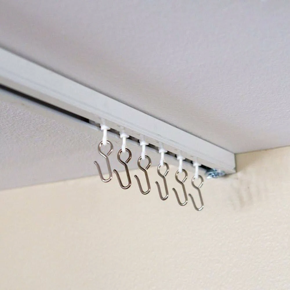 Roomdividersnow Ceiling Track Set - X-Large, for Spaces 18ft - 24ft Wide (White)