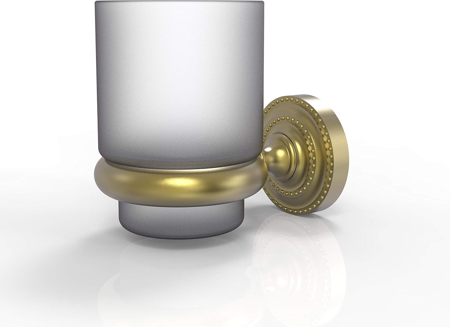 Allied Brass Dottingham Collection Wall Mounted Tumbler Toothbrush Holder, Satin Brass Pack of 2