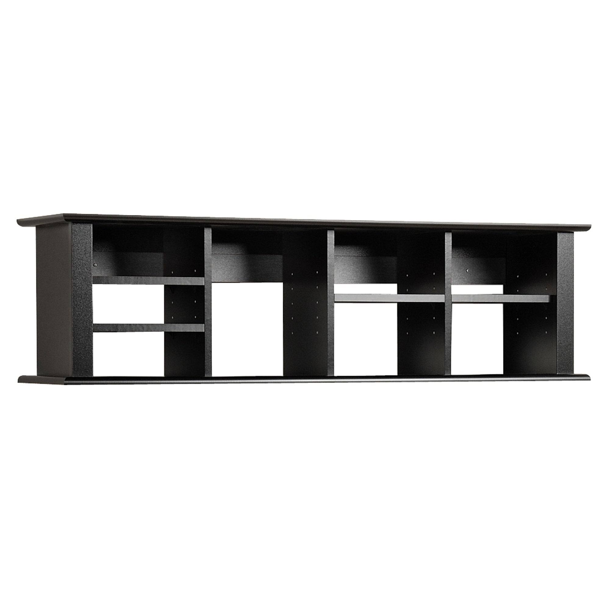 Prepac Black Wall Mounted Desk Hutch