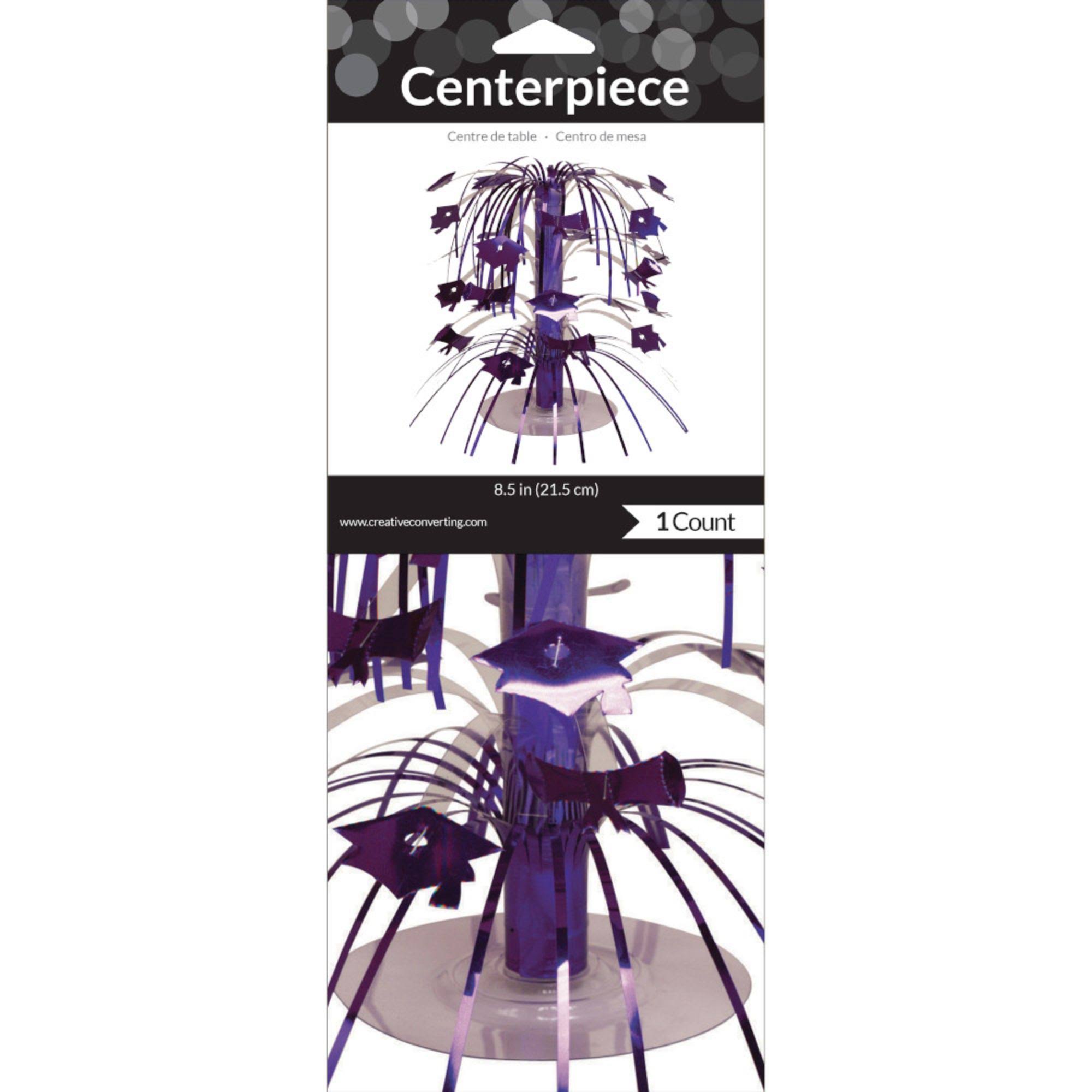 Pack of 12 Purple Mini Cascade Centerpiece Graduation Party Decorations 8.5x22