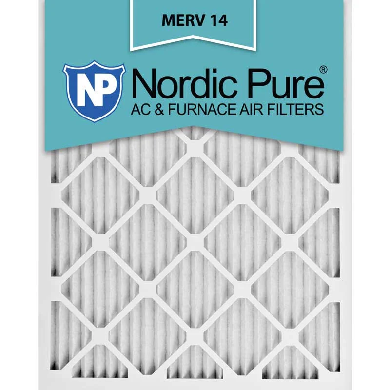 Nordic Pure 16x24x1 MERV 14 Pleated AC Furnace Air Filters 6 Pack