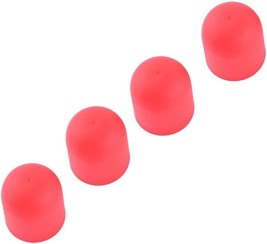 4PCS Silicone Motor Guard Stopper Cover, Protective Accessories (Red+Blue) (Red)
