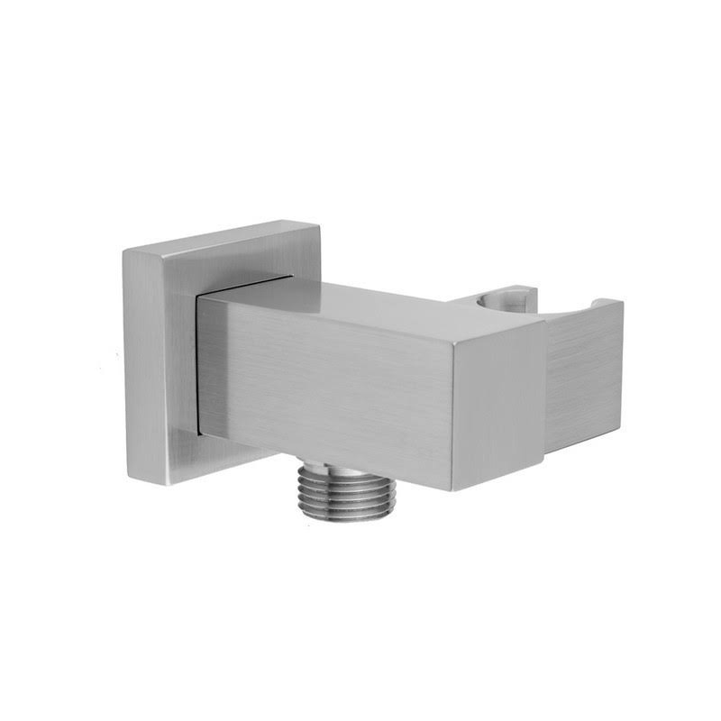 Jaclo 8757-PEW Cubix Water Suply Elbow with Handshower Holder - Pewter