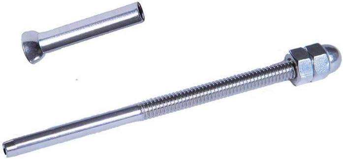 VistaView CableTec Stainless Steel Hand-Crimp Threaded Terminal Tensioner and Stemball Swage Combination Pack for 1/8