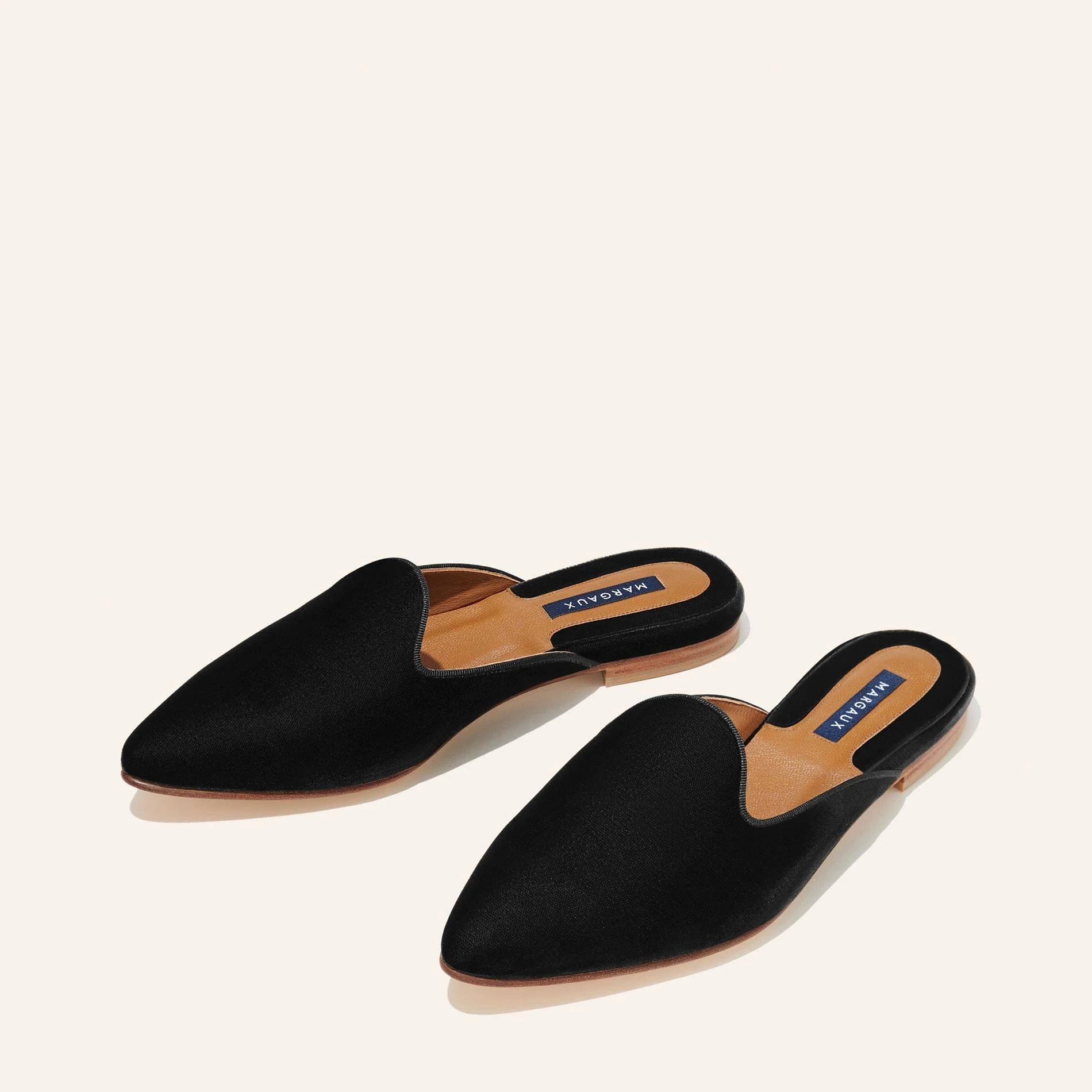 Margaux Flats - The Mule - Black Velvet