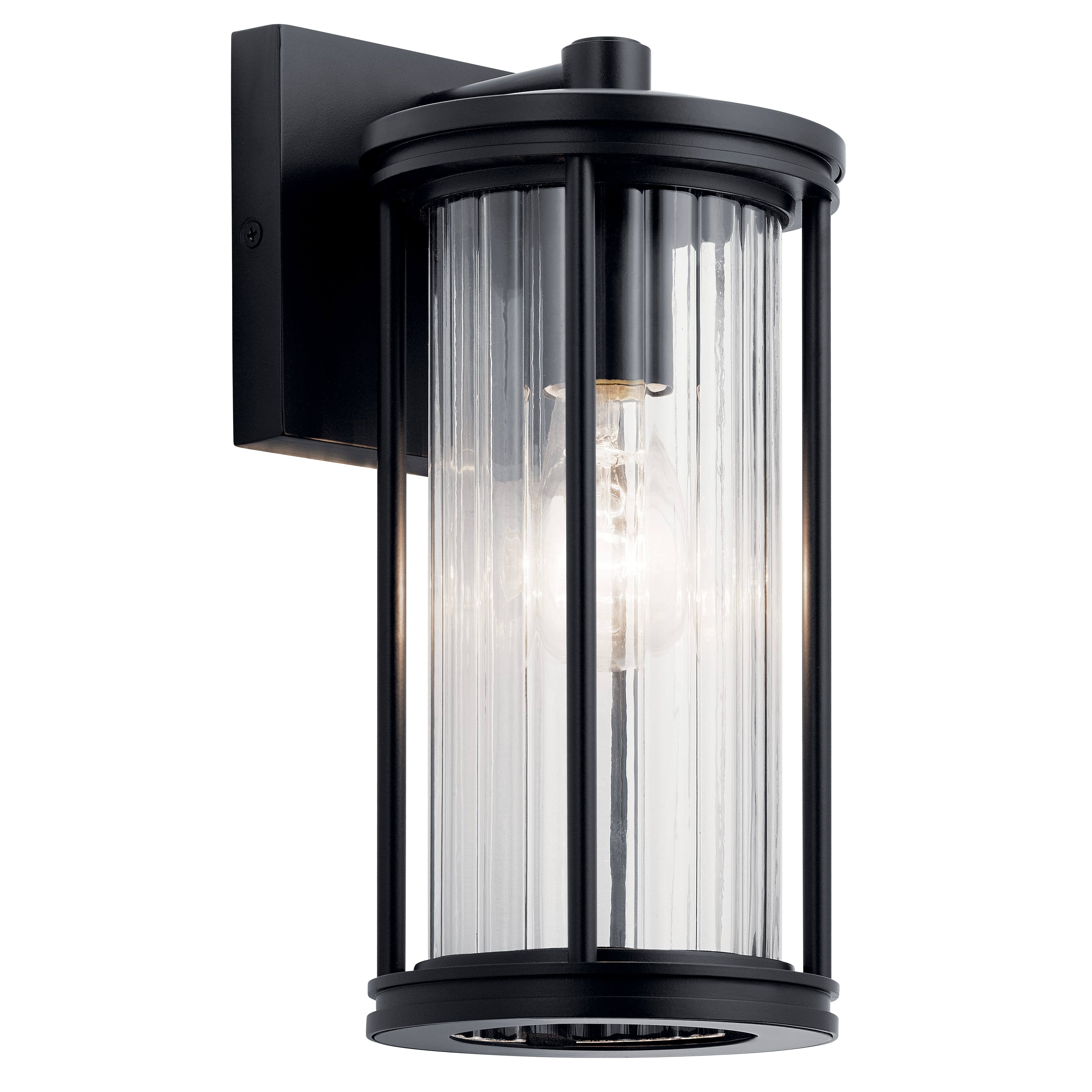 Kichler Barras Outdoor Wall - Small Black 1 Light 59022BK